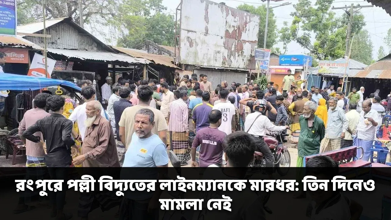 রংপুরে পল্লী বিদ্যুতের লাইনম্যানকে মারধর: তিন দিনেও মামলা নেই