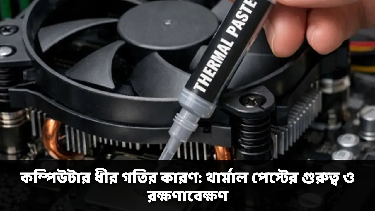 কম্পিউটার ধীর গতির কারণ: থার্মাল পেস্টের গুরুত্ব ও রক্ষণাবেক্ষণ