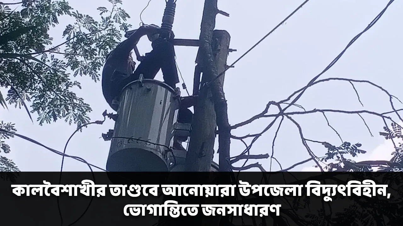 কালবৈশাখীর তাণ্ডবে আনোয়ারা উপজেলা বিদ্যুৎবিহীন, ভোগান্তিতে জনসাধারণ